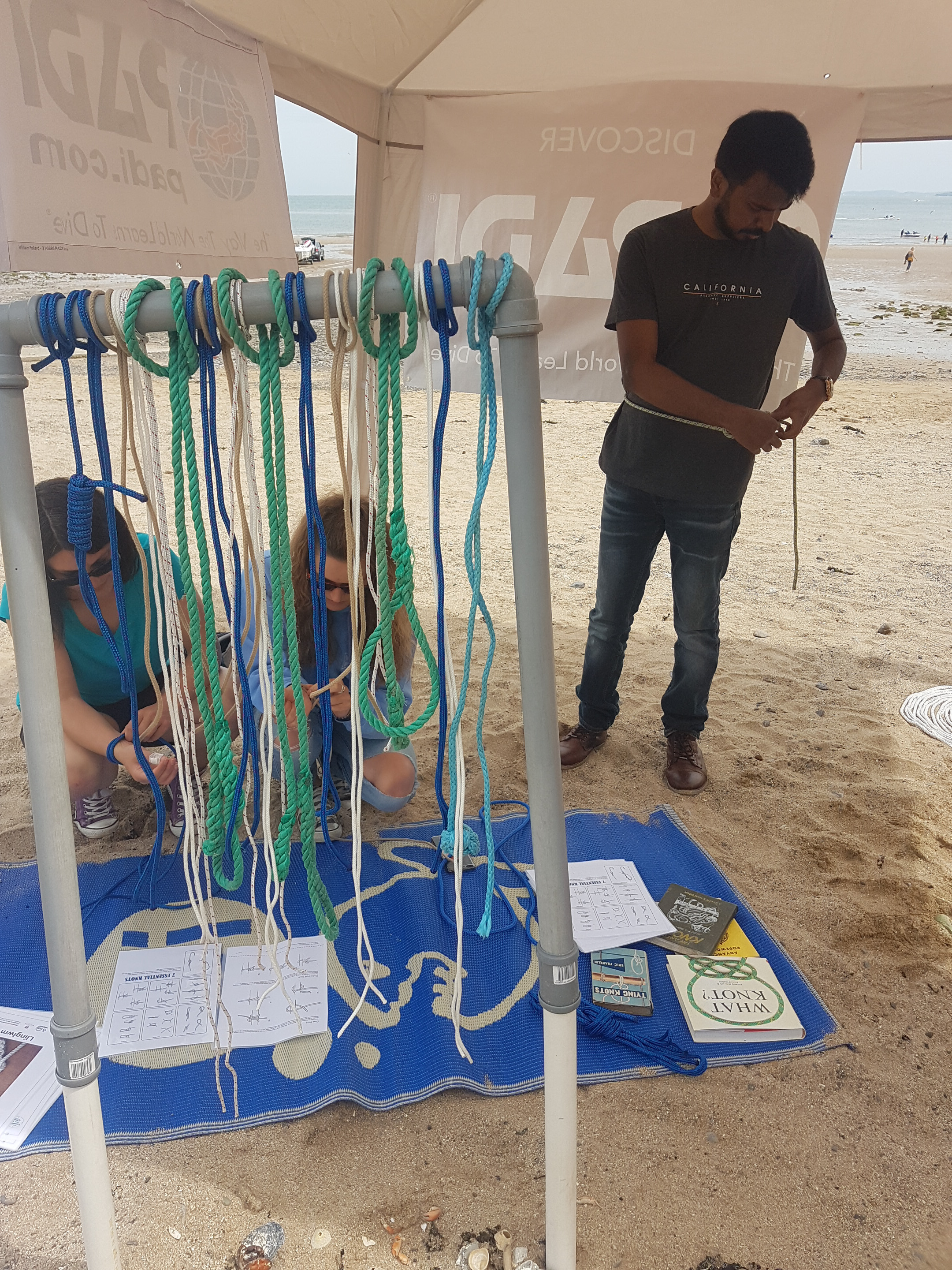 Trying your hand at tying knots © Helen Rowe